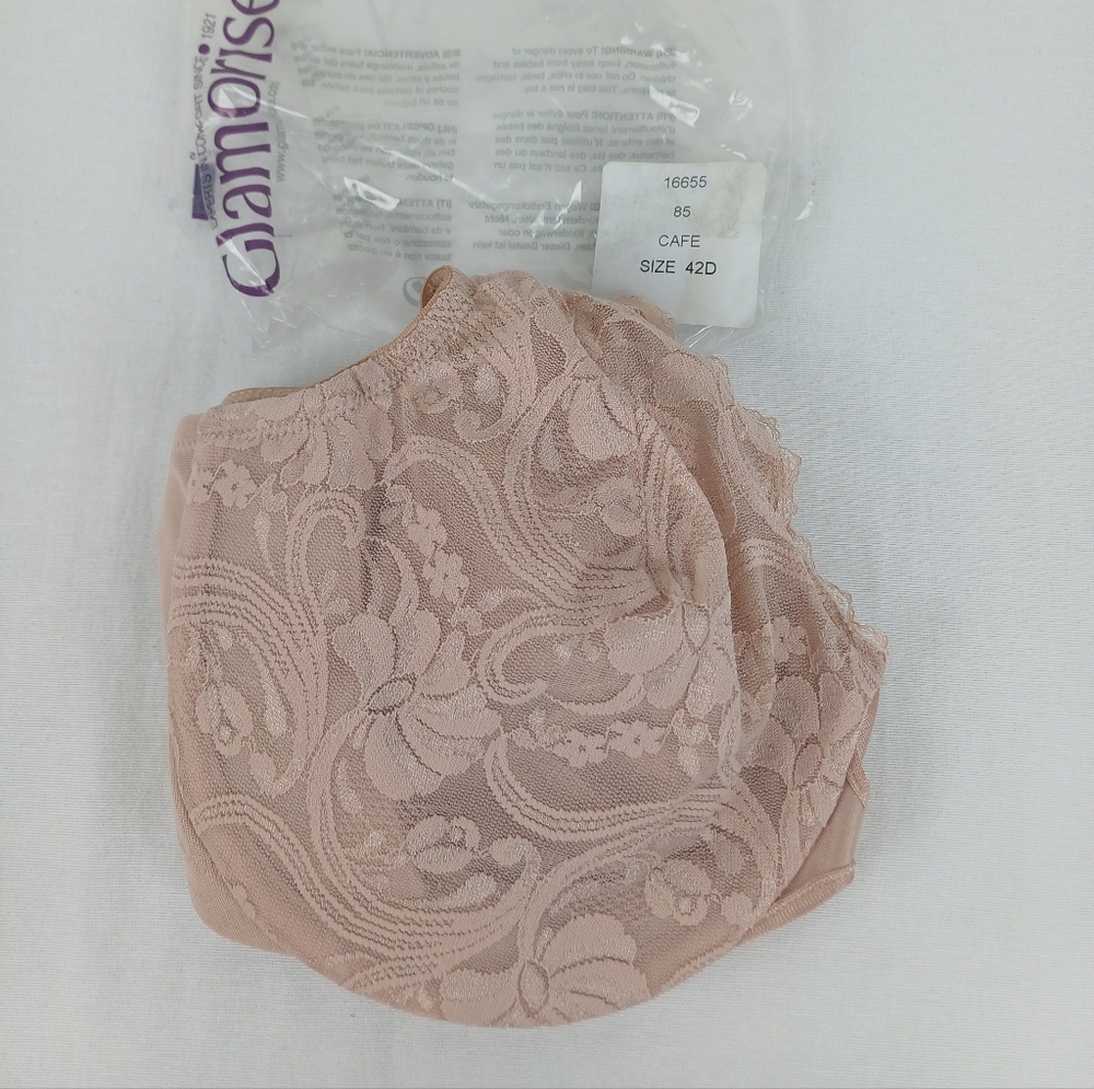 Glamorise 42D Cafe Wonder Wire Front Closure Bra! NEW IN BAG
